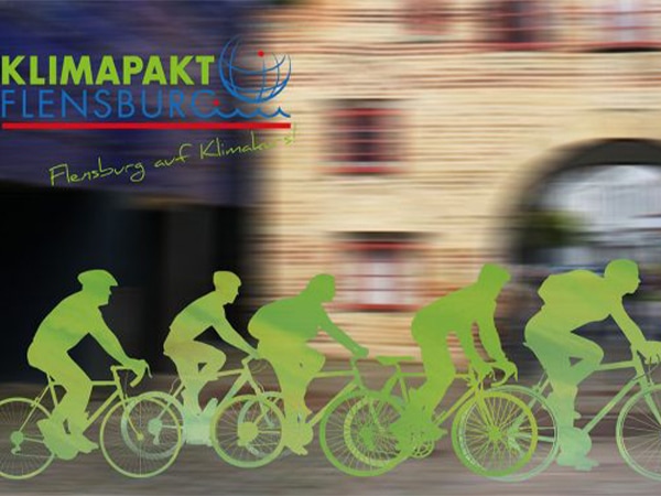 Grafik Klimapakt Radfahrer vorm Nordertor